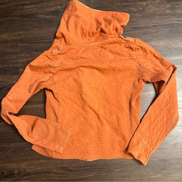 Anthropologie SATURDAY SUNDAY Tavi Moto Jacket Size Small  in Rust (#5) - Picture 5 of 10